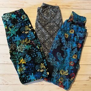 Lularoe one size leggings, 3 pair